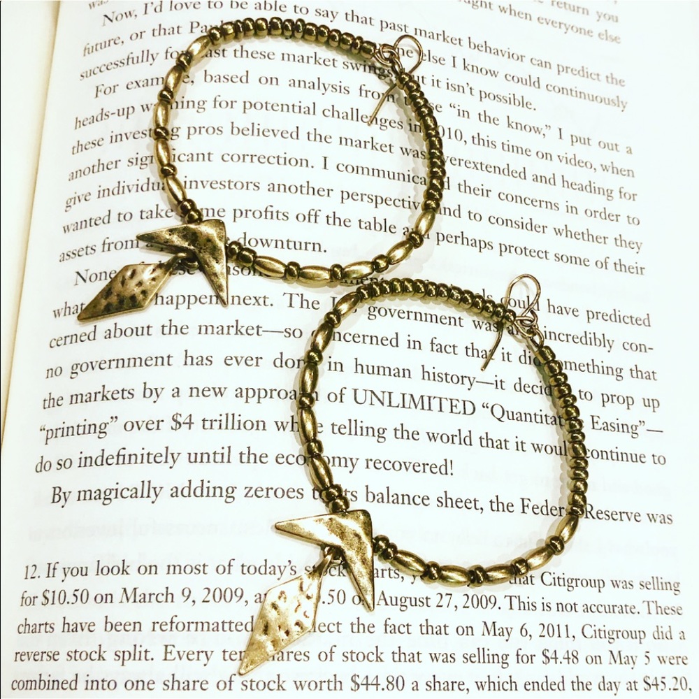 Beautiful Bold Boho Hoops Light Weight Brass